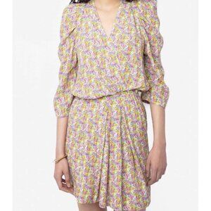 Zadig & Voltaire Ruz Liberty Floral Wrap Dress Size S Small
